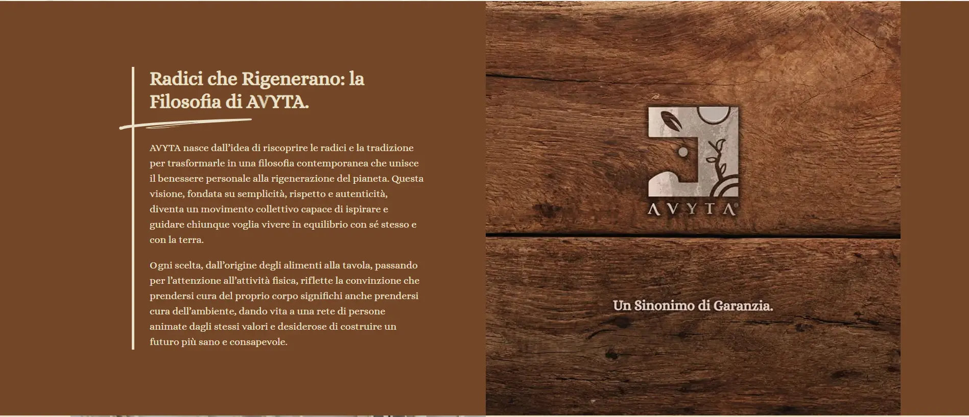 Radici che rigenerano: la filosofia di AVYTA