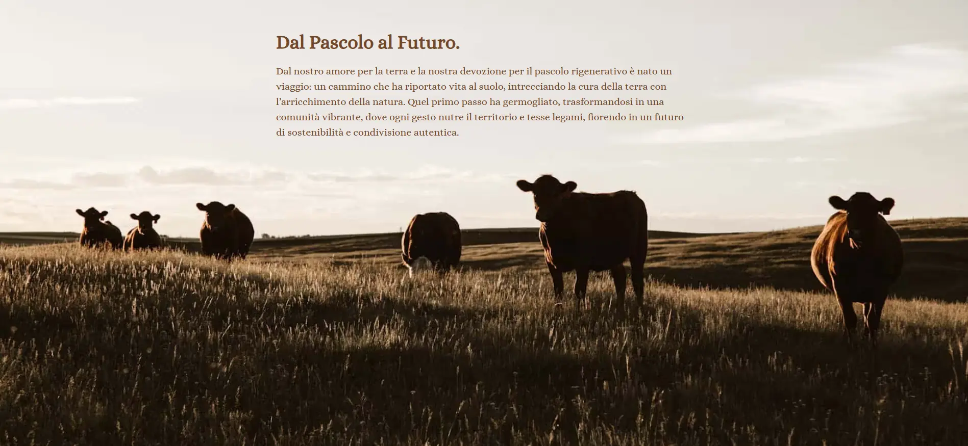 Dal pascolo al futuro